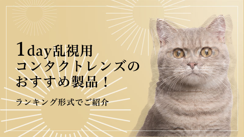 1day乱視用コンタクトレンズのおすすめ製品！ランキングと最安値をご紹介のイメージ画像